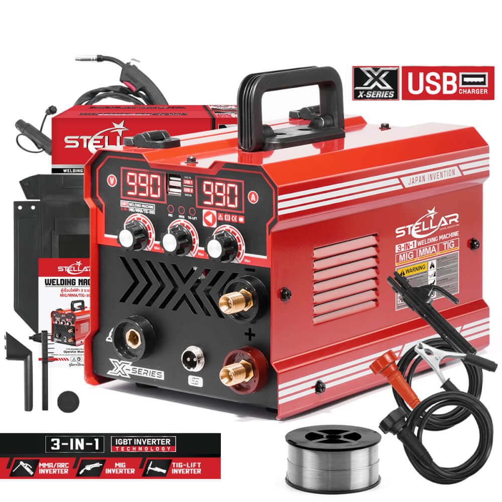 เครื่องเชื่อม INVERTER STELLAR รุ่น TX-99G 3 ระบบ